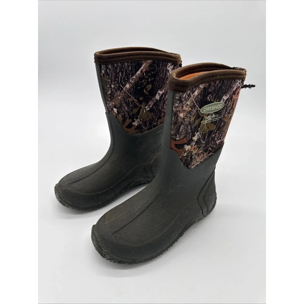 Dryshod Tuffy Kids Waterproof Camo Boots Size 2